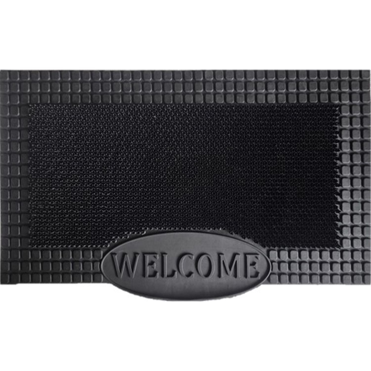 6094647 30 x 18 in. Black Rubber Door Mat