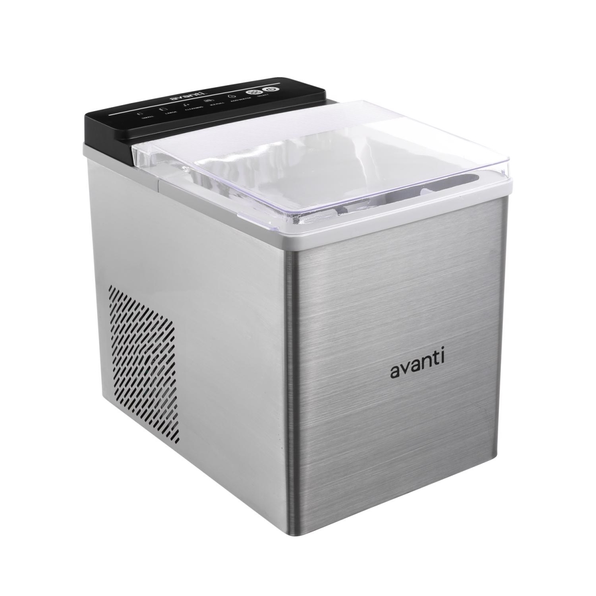 6094906 33 lbs Speedy Ice Countertop Bullet Stainless Steel Ice Maker - 120W