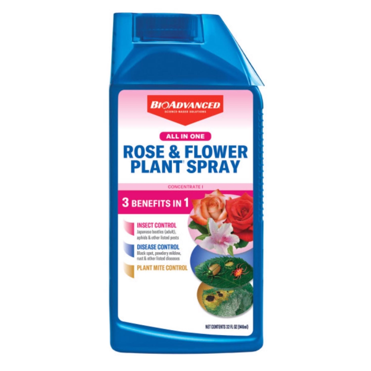7063302 Bio Advanced Rose & Flower Care Concentrate - 32 oz - Pack of 8