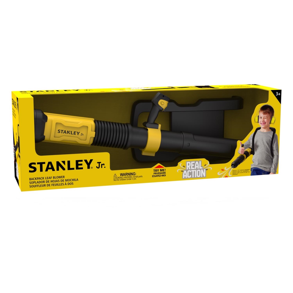 Stanley Jr Kids Battery-Powered Backpack Leaf Blower Toy - RP131-SY