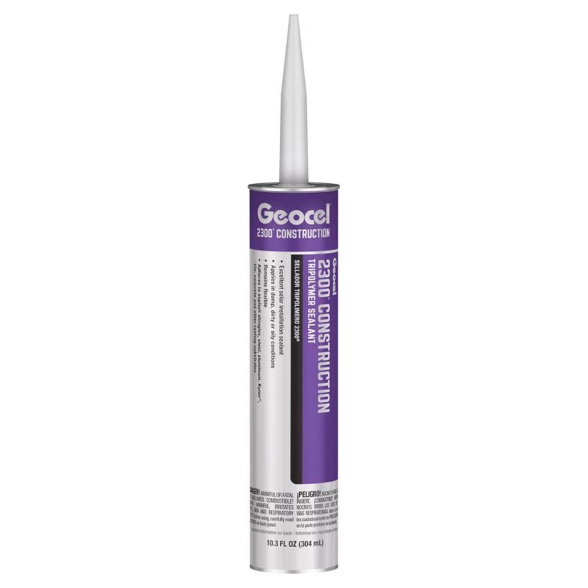 Geocel 19378 2300 Construction White Tripolymer Elastomeric Sealant - 10.3 oz - Pack of 24