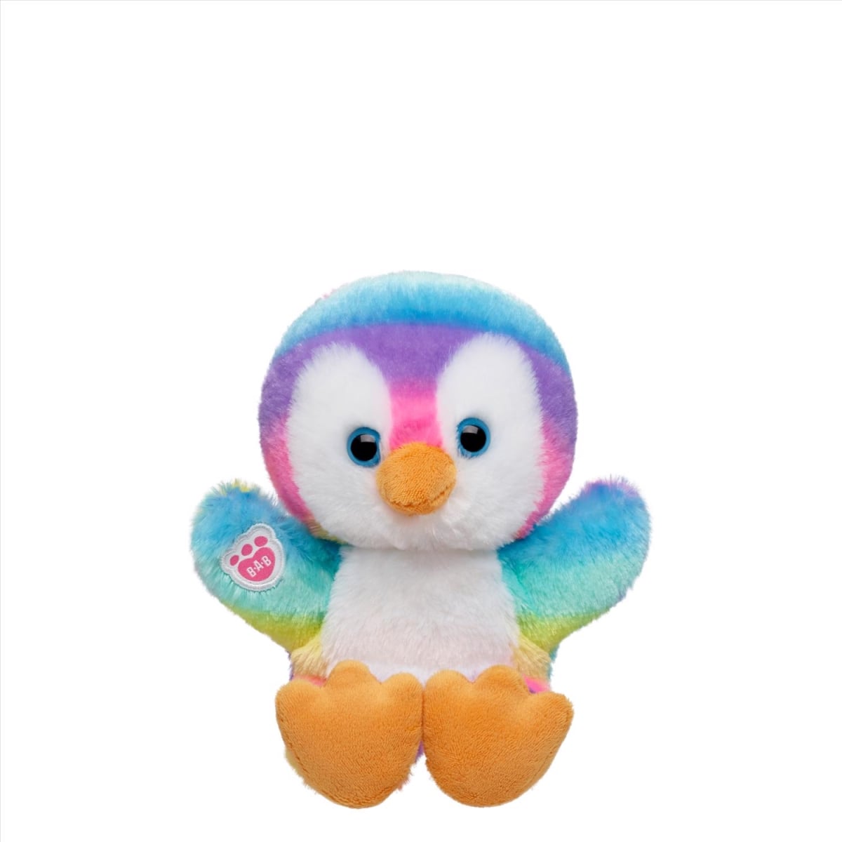 9125173 Mini Beans Rainbow Penguin Plush Toy - Pack of 10