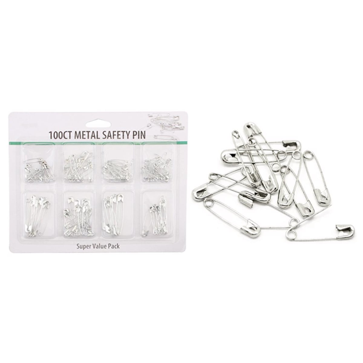 9124866 Steel Safety Pin - Pack of 24