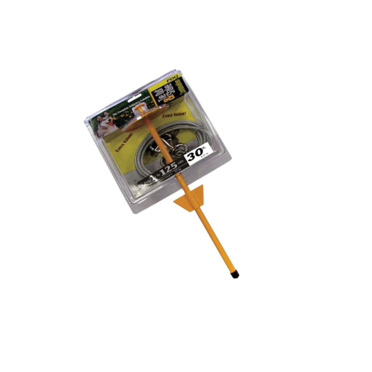 Picture of Pdq Q5730-DOM-99 Heavy Duty Tie Out Stake &amp; 30 ft. Cable