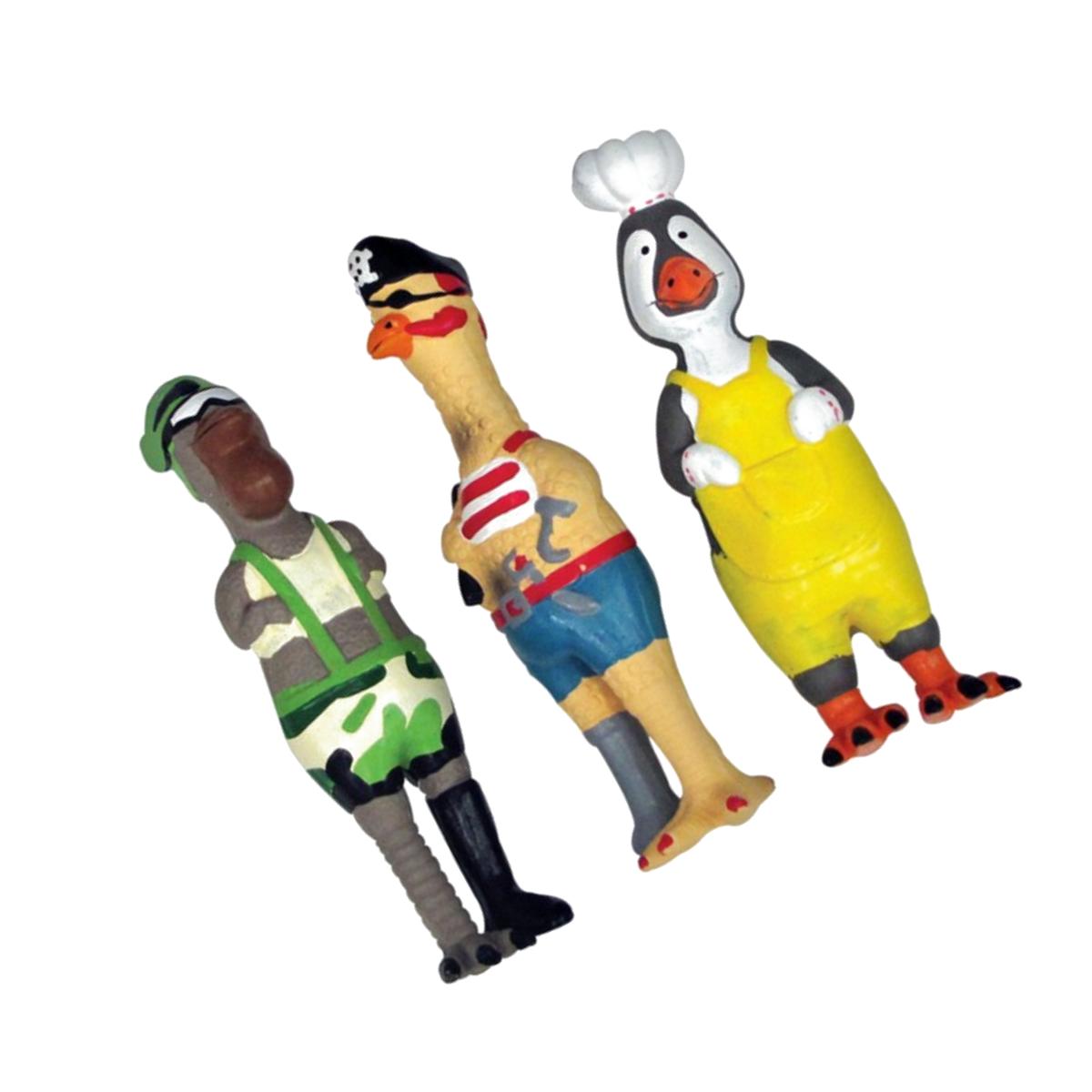 Picture of Diggers 52556 Squeaky Fowl Character Dog Toy