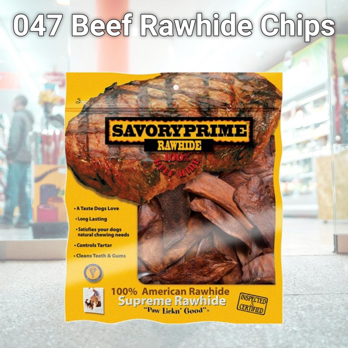 Picture of Savory Prime 047 Beef Rawhide Chips