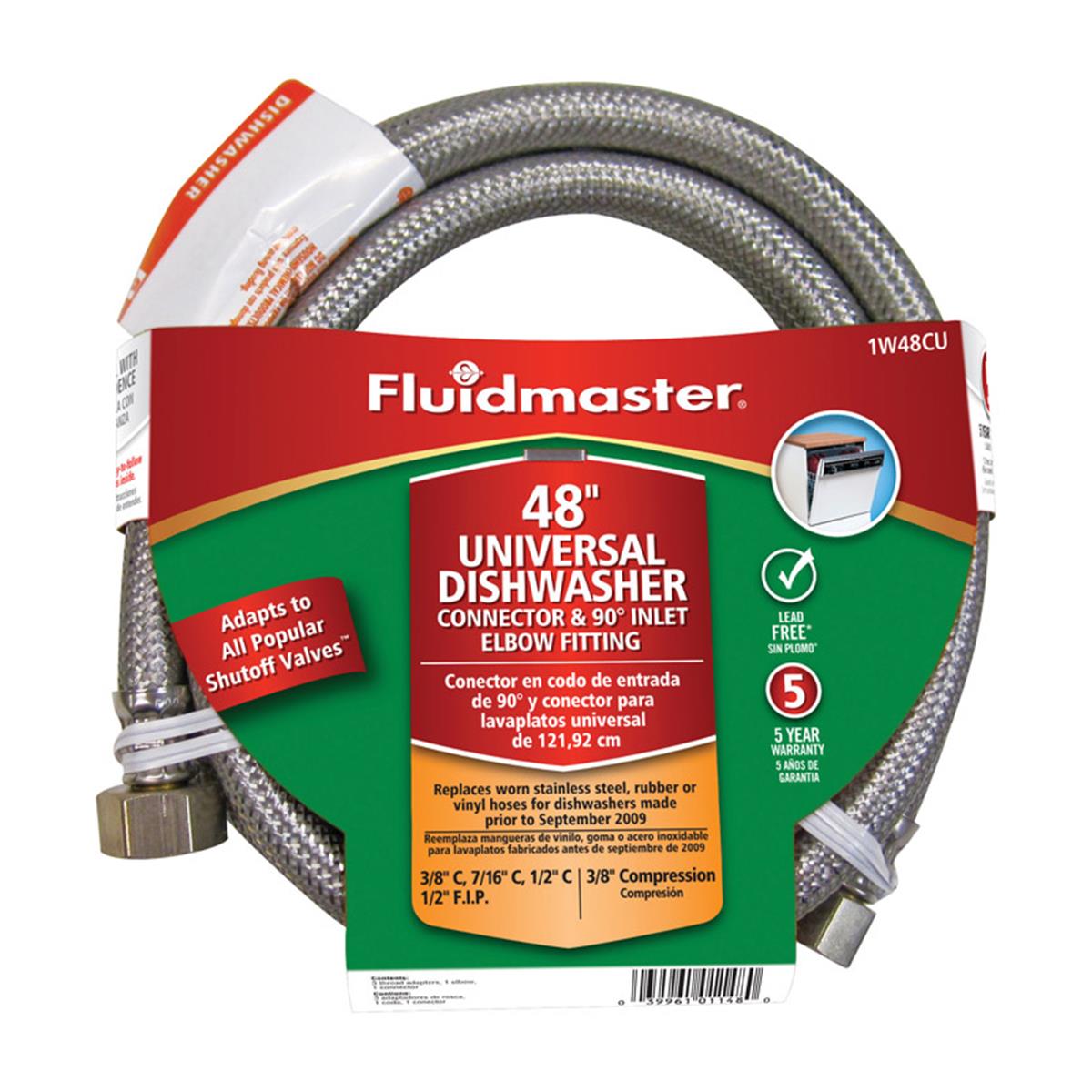 Picture of Fluidmaster 1W48CU 48 in. Fit All Dishwash Connector