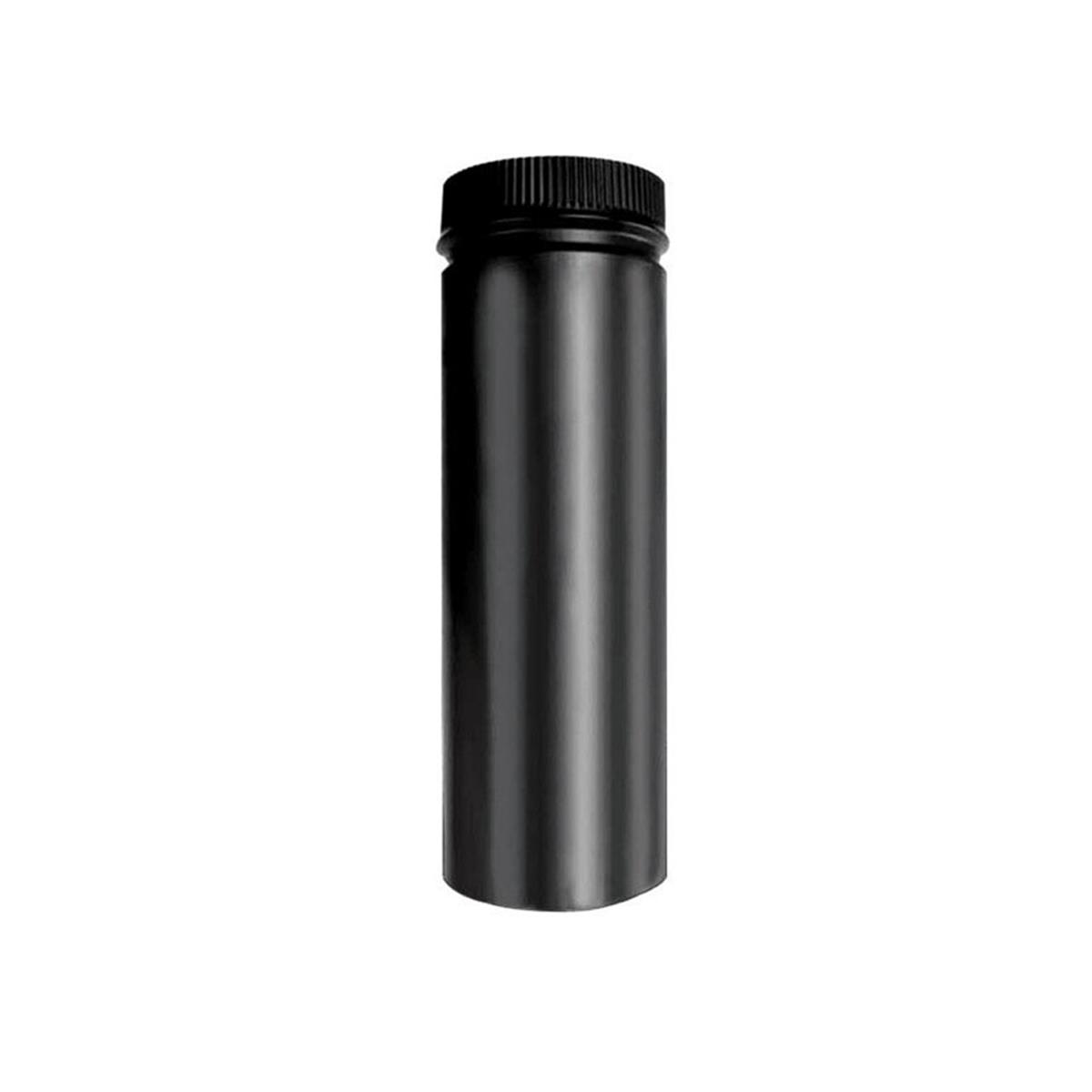 DSP6P12-1 6 x 12 in. Double Wall Smoke Pipe, Black Matte