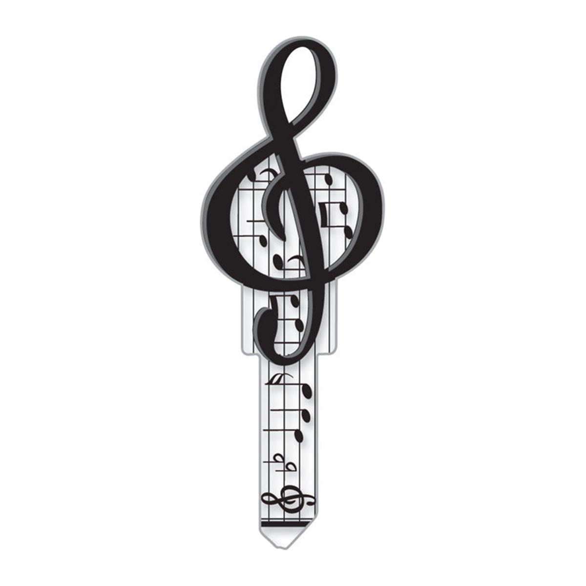 B125K Music Key Blank  KW1 & KW11- pack of 5
