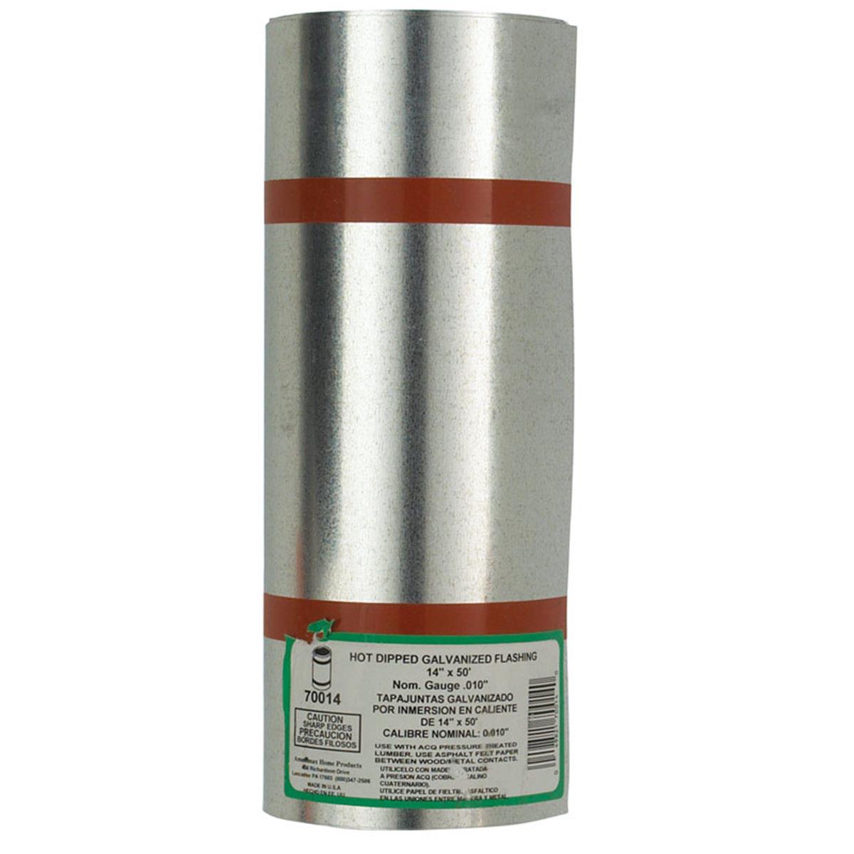 14 in. x 50 ft. Flashing Galvanized Standard