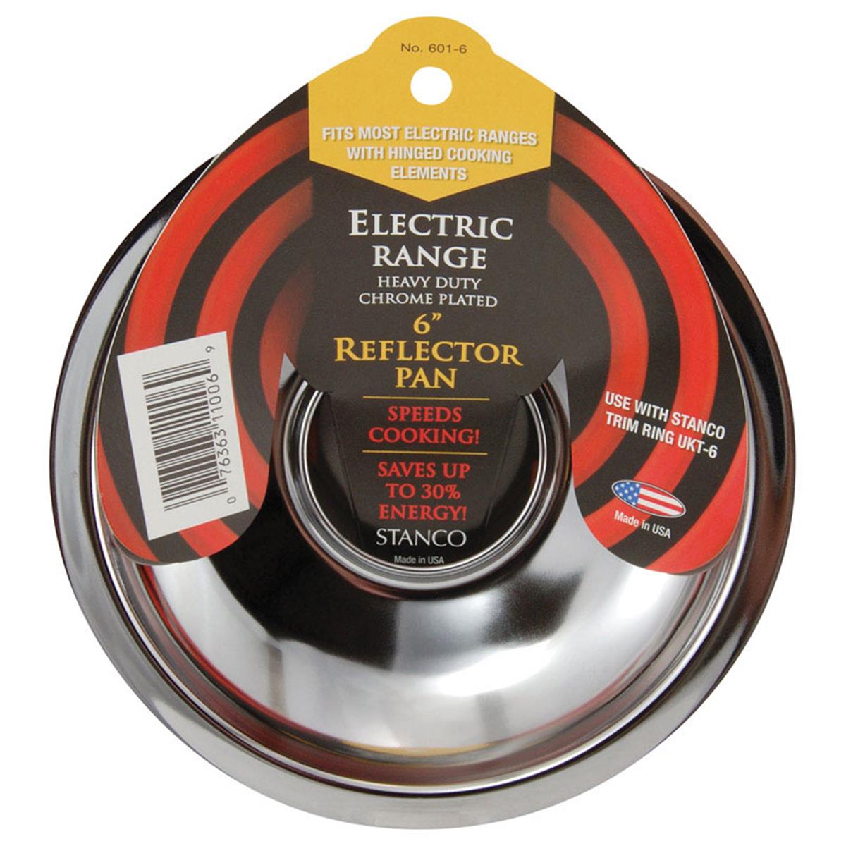 Picture of Stanco Metal Products 601-6 6 in. Reflector Pan- pack of 6