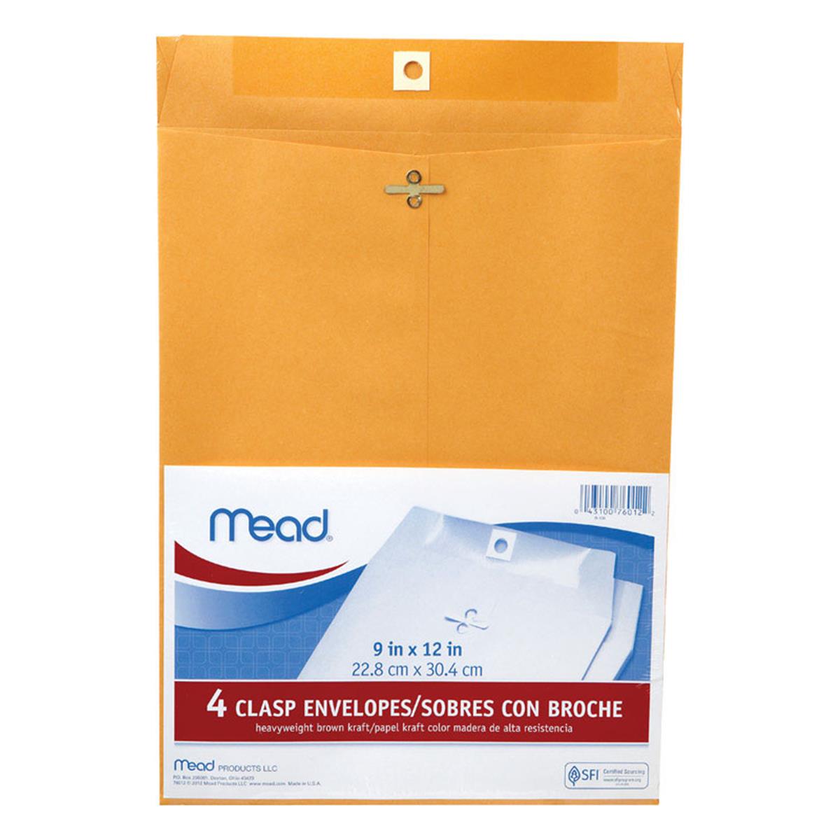 Picture of ACCO Brands 76012 9 x 12 in. Clasp Envelopes- pack of 12