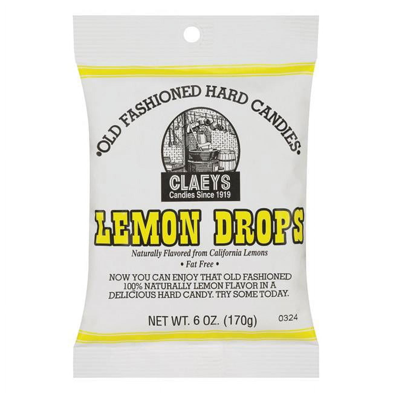 Picture of Claeys Candy 631 6 oz Lemon Drop Hard Candy