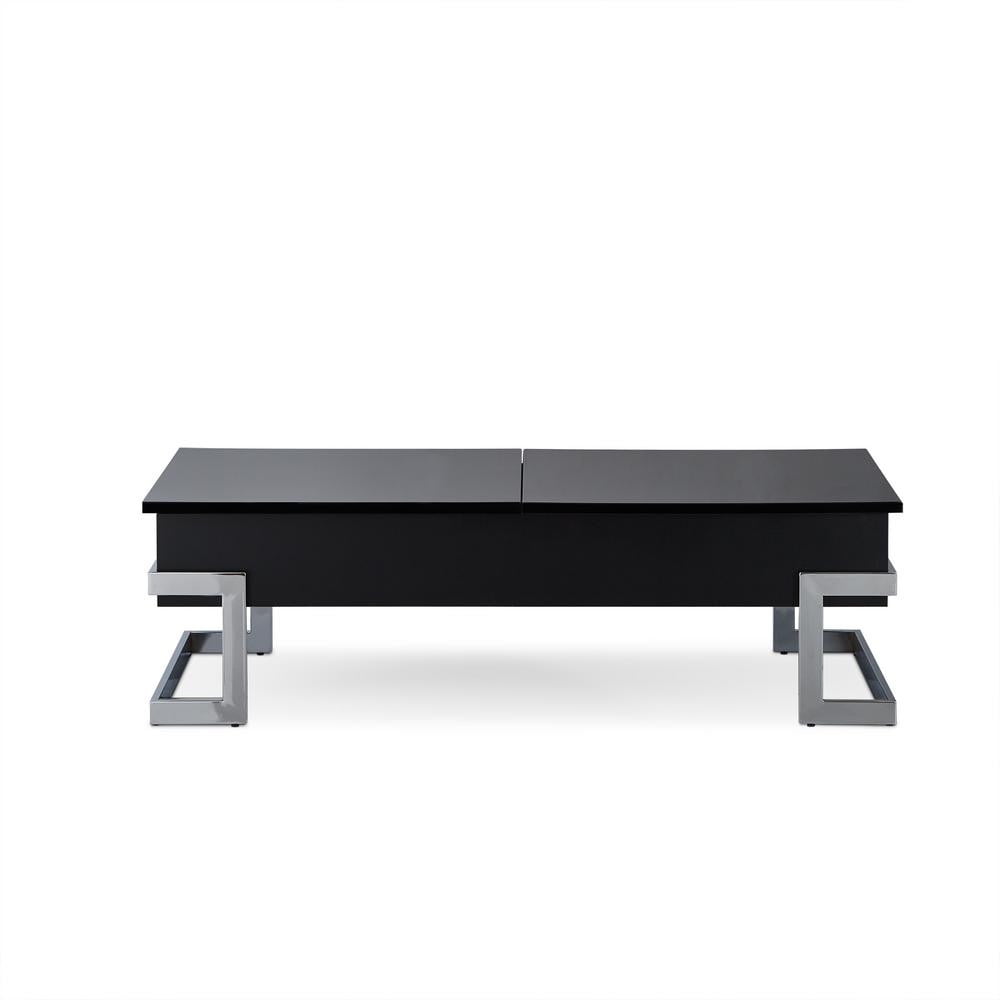 Picture of ACME 81855 Calnan Lift Top Coffee Table&#44; Black & Chrome