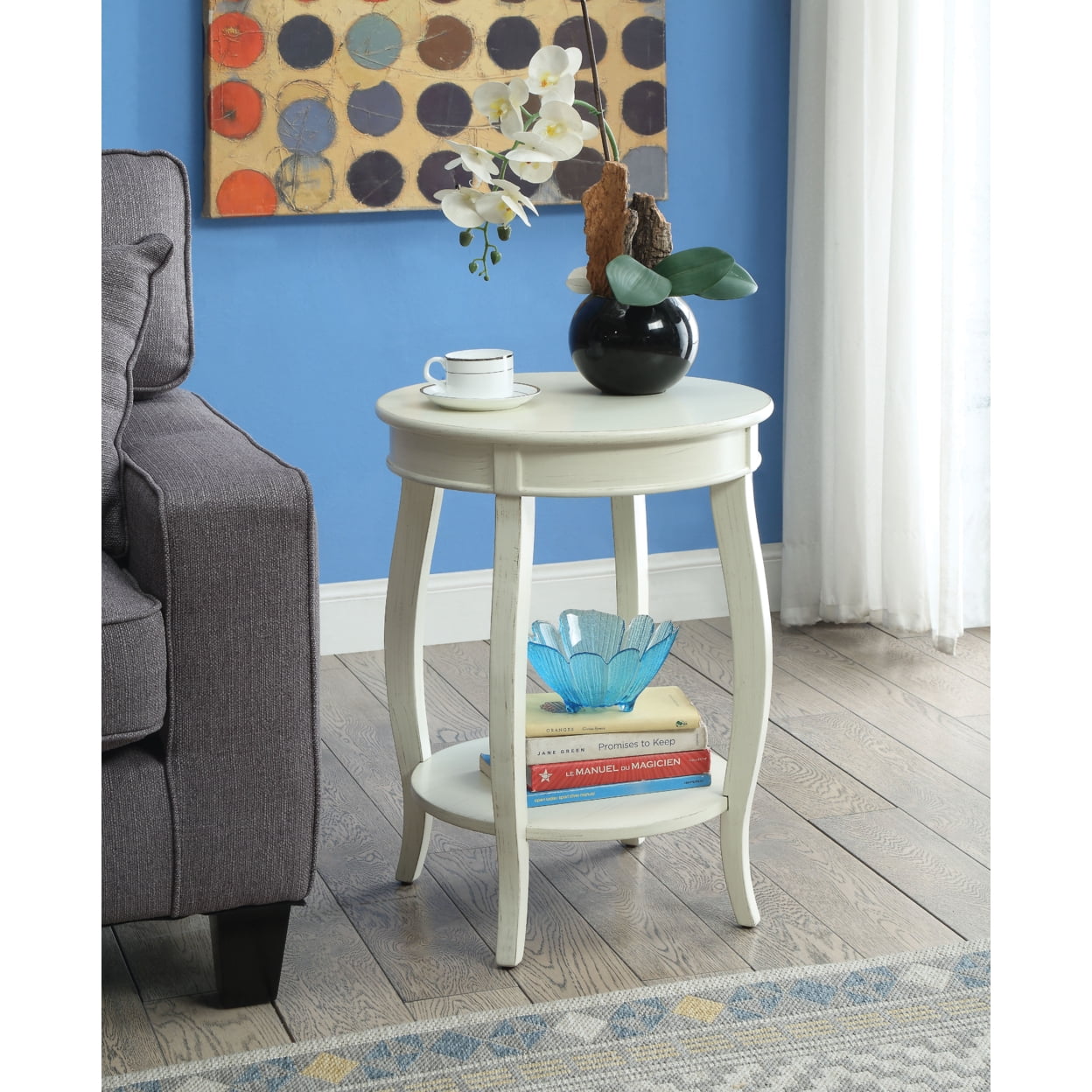 Picture of ACME 82785 Aberta Side Table, Antique White