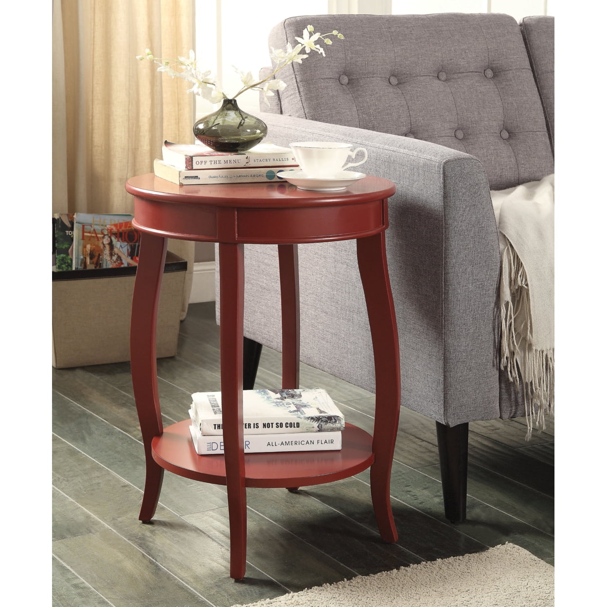 Picture of ACME 82787 Aberta Side Table, Red
