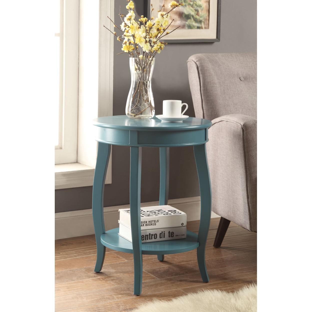 Picture of ACME 82790 Aberta Side Table, Teal