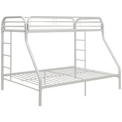 Picture of ACME 02052WH Tritan Twin Over Queen Bunkbed, White - Extra Large