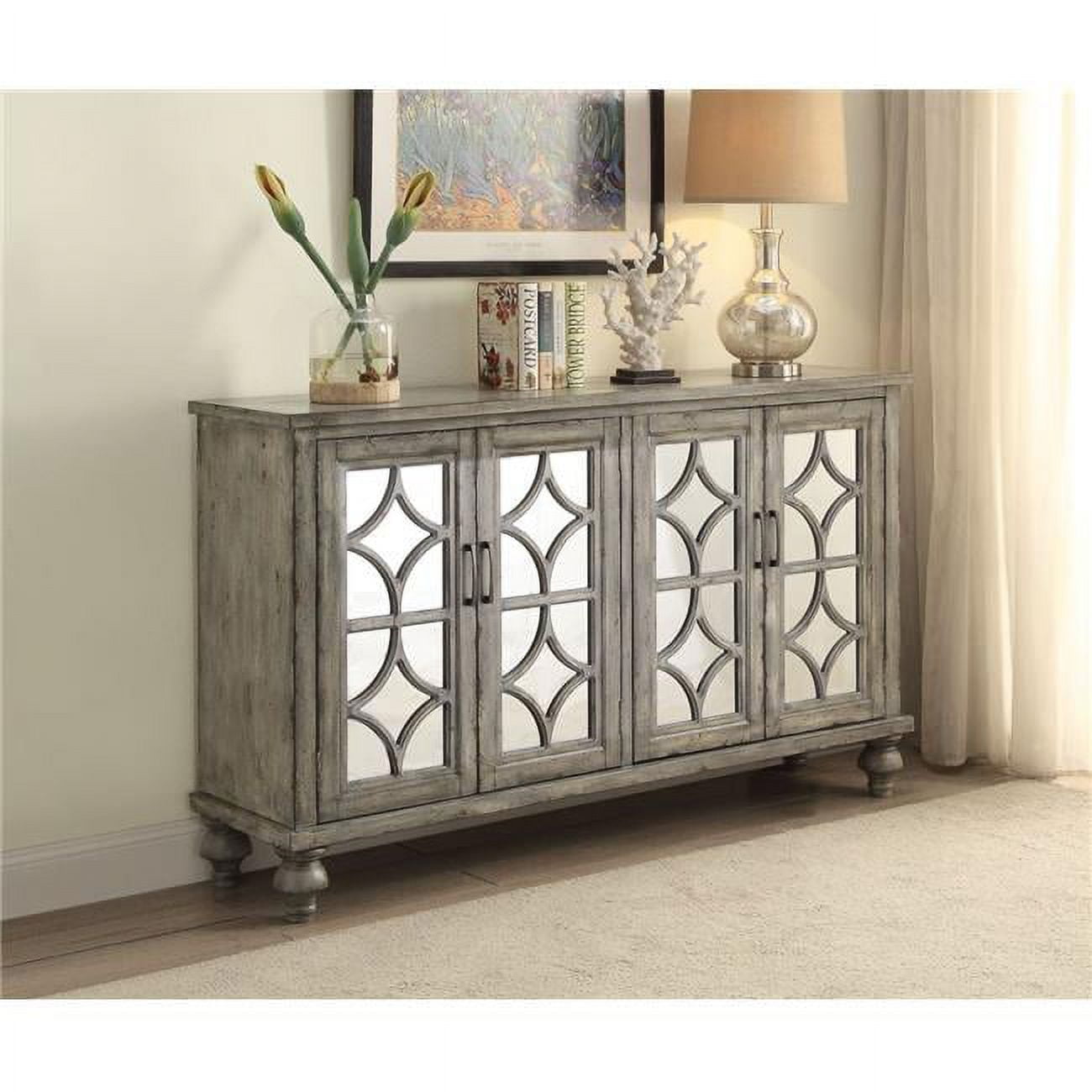 Picture of ACME 90280 Velika Console Table, Weathered Gray - 37 x 60 x 15 in.