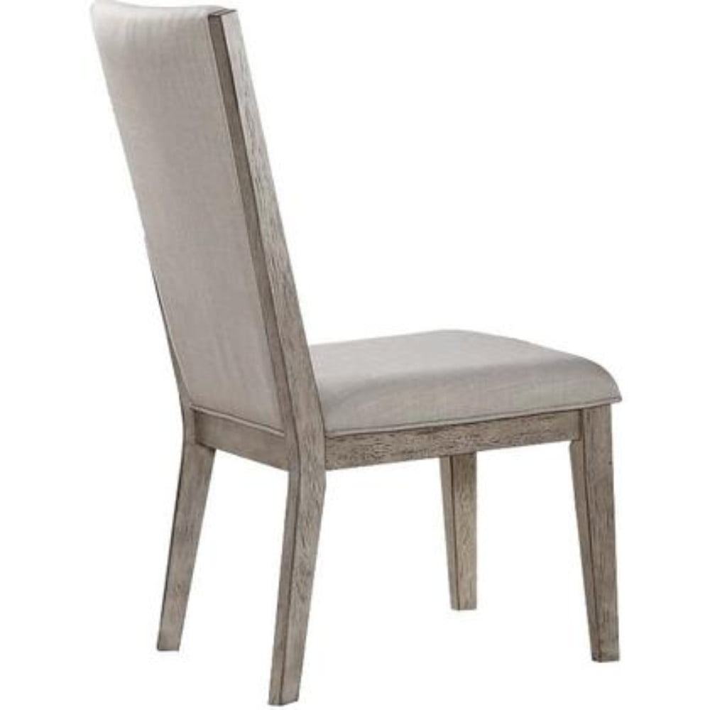 Picture of ACME 72862 41 in. Rocky Side Chair&#44; Fabric & Gray Oak - Set of 2