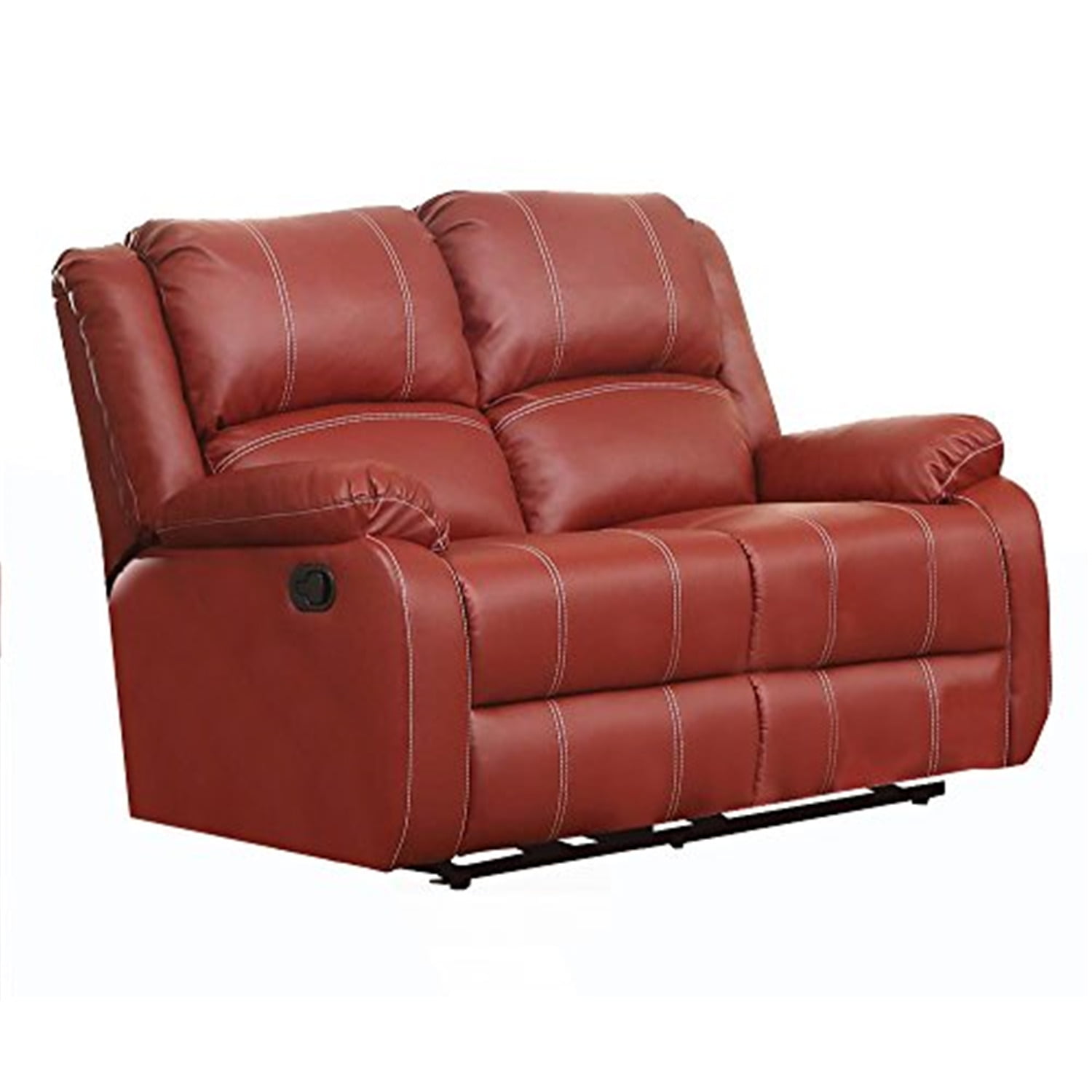 Picture of ACME 52151 Zuriel Motion Loveseat&#44; Red PU - 40 x 60 x 39 in.