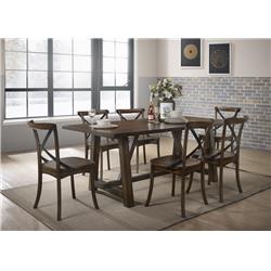 Picture of ACME 73030 39 x 72 in. Kaelyn Dining Table, Dark Oak