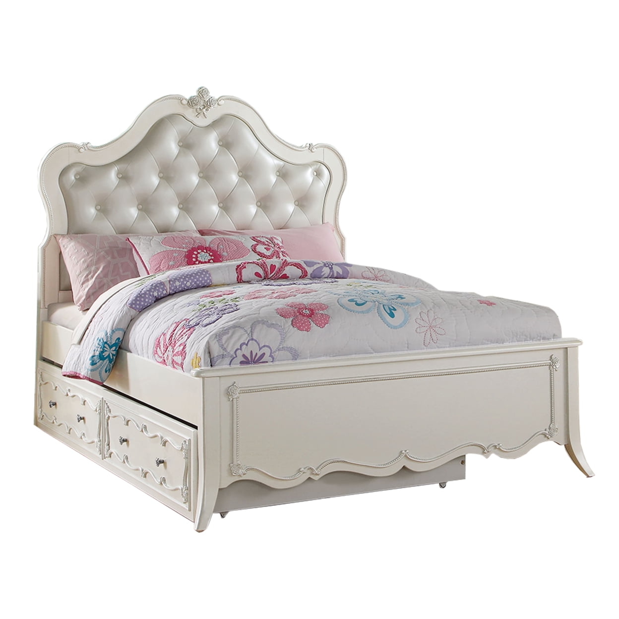 Picture of ACME 30500F Edalene Full Size Bed - Pearl White&#44; 3 Piece