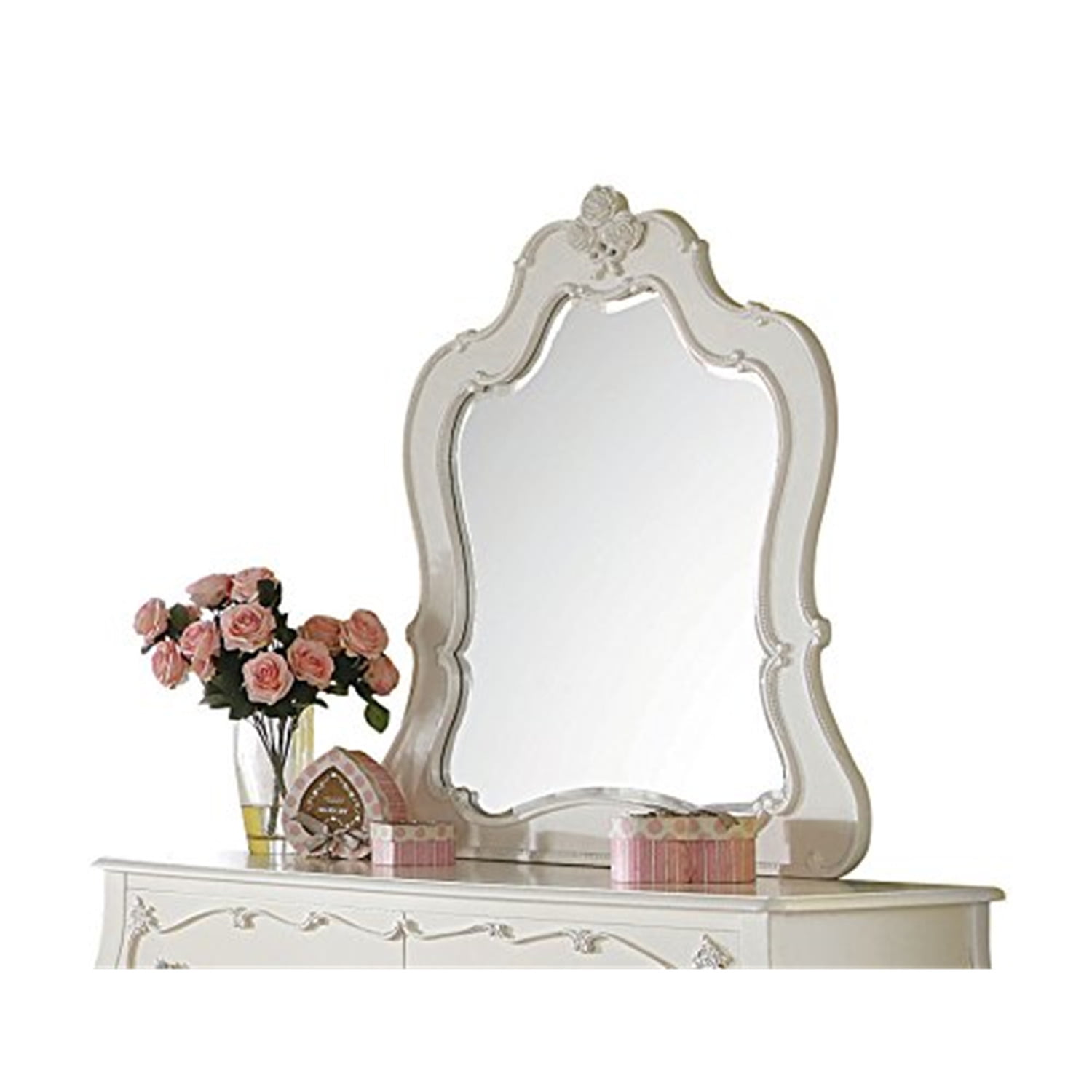 Picture of ACME 30513 40 x 37 in. Edalene Mirror&#44; Pearl White
