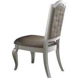 Picture of ACME 62082 42 in.Francesca Side Chair&#44; Silver PU & Champagne - Set of 2