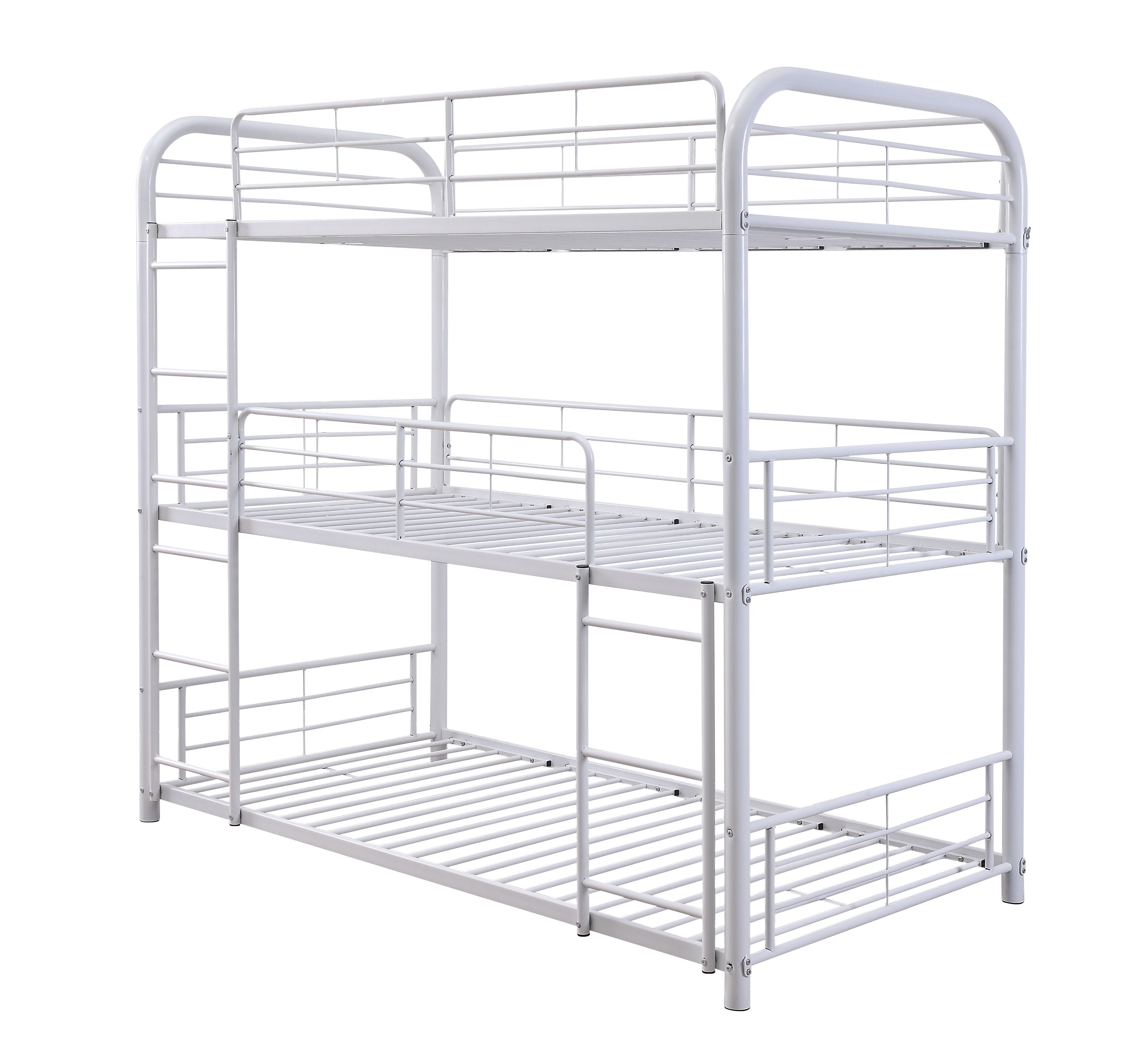 Picture of ACME 38110 Cairo Triple Bunk Bed - Twin Size, White - 2 Piece