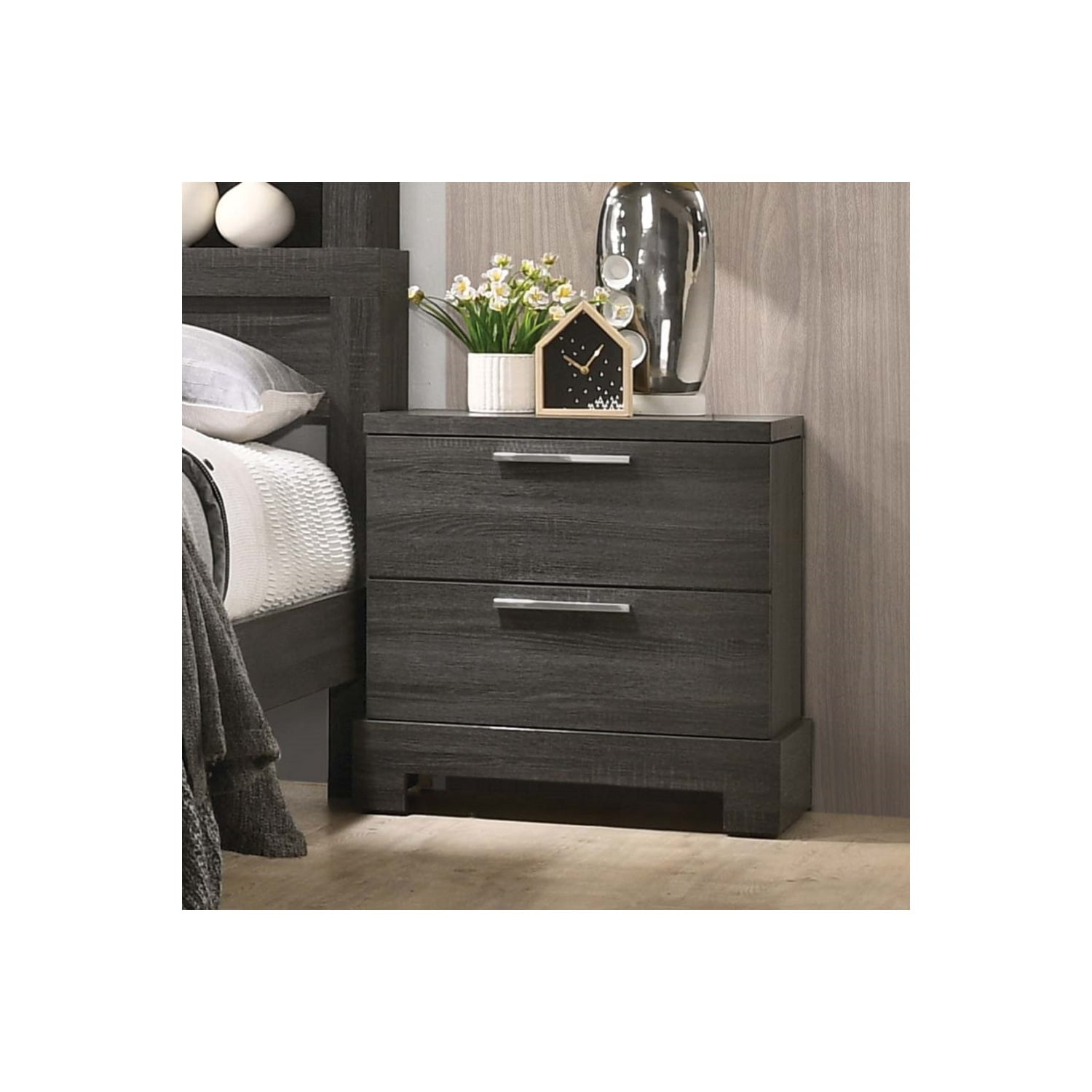 Picture of ACME 22033 Lantha Nightstand, Gray Oak - 25 x 24 x 16 in.