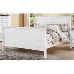 Picture of ACME 24497EK Louis Philippe III Eastern King Size Bed, White - 2 Piece