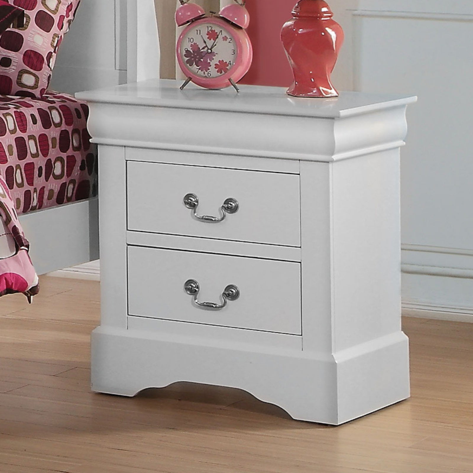 Picture of ACME 24503 Louis Philippe III Nightstand, White - 24 x 22 x 16 in.