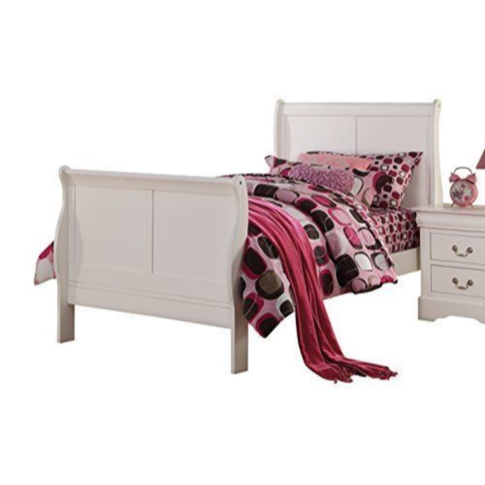 Picture of ACME 24515T Louis Philippe III Twin Size Bed, White - 2 Piece