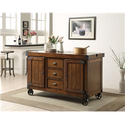 Picture of ACME 98186 Kabili Kitchen Cart, Antique Tobacco - 36 x 57 x 22 in.