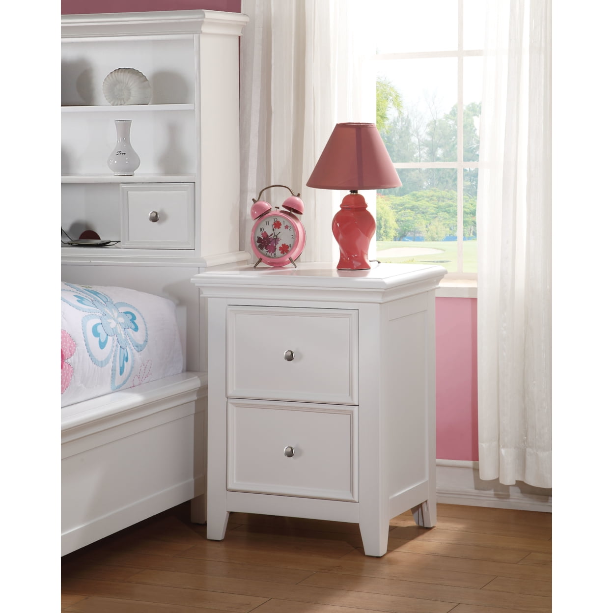 Picture of ACME 30599 Lacey Nightstand, White - 27 x 22 x 16 in.