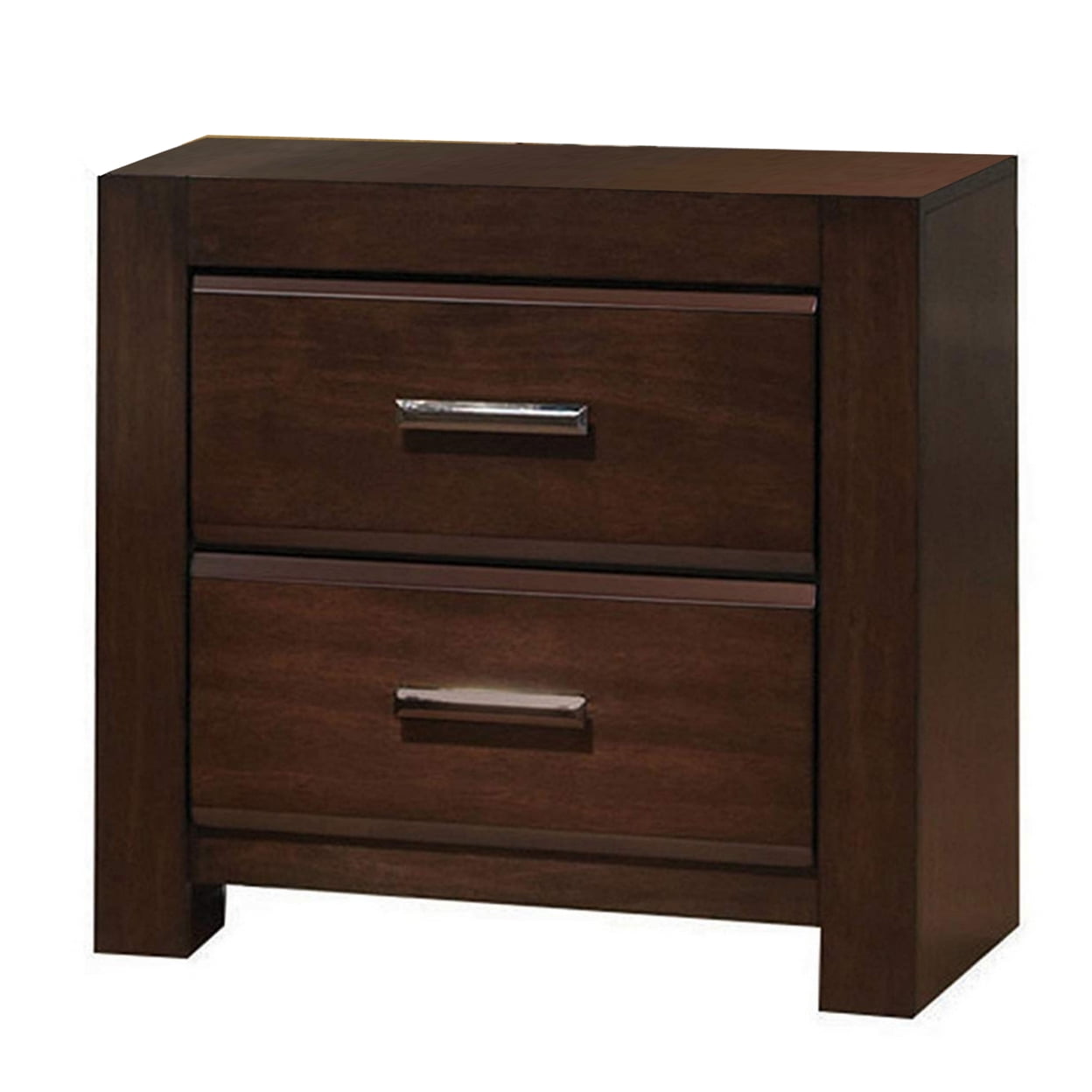 Picture of ACME 25793 Oberreit Nightstand - Walnut - 24 x 24 x 16 in.