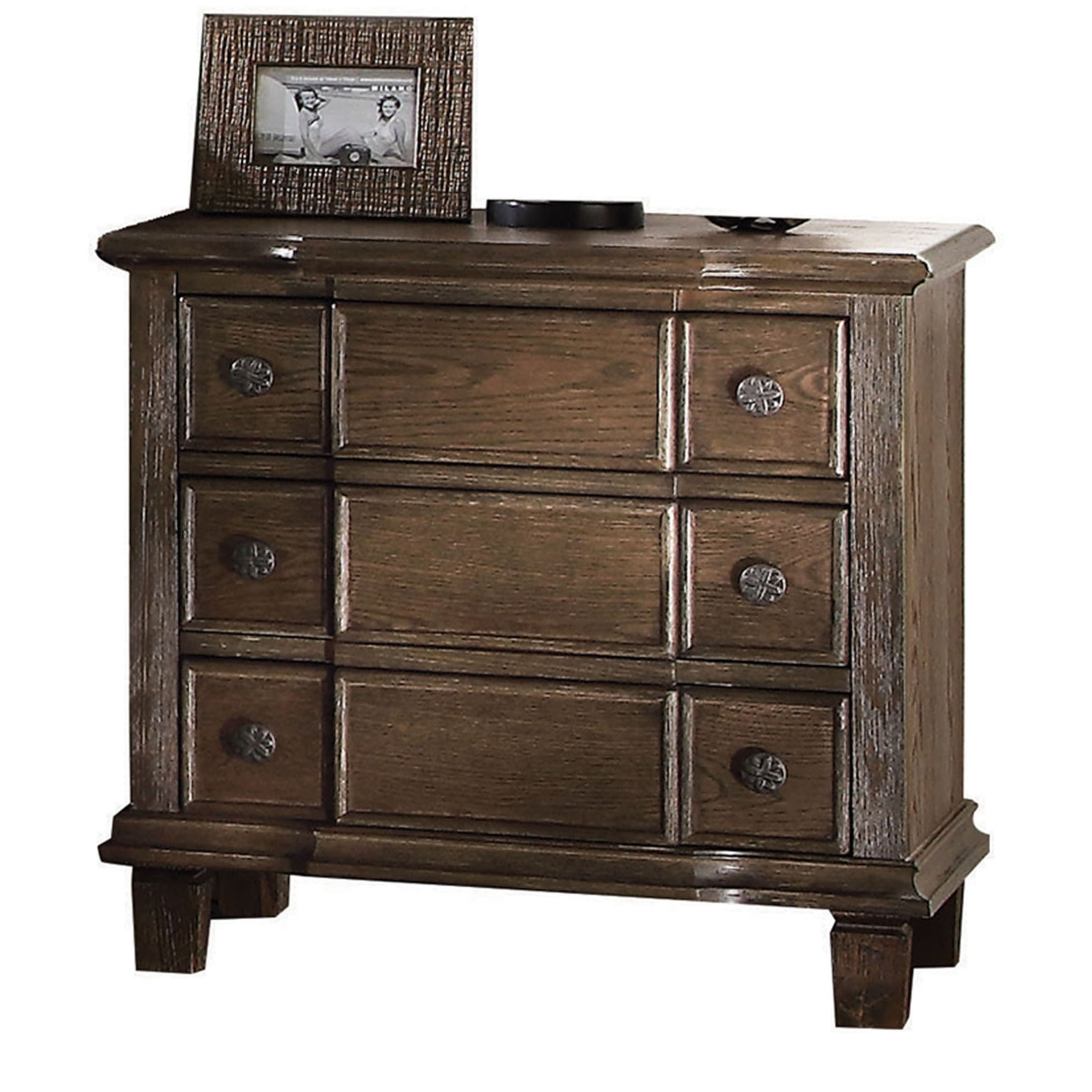 Picture of ACME 26113 Baudouin Nightstand - Weathered Oak - 26 x 27 x 18 in.