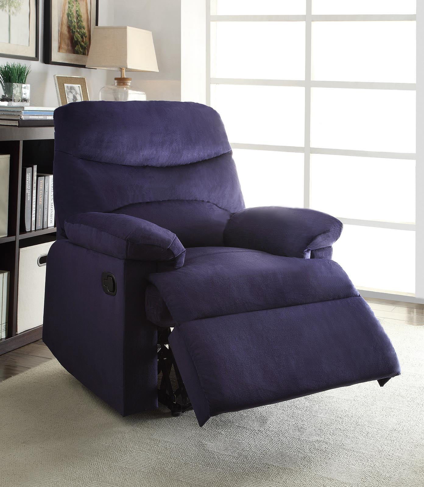 Picture of ACME 00700 Arcadia Recliner - Blue Woven Fabric