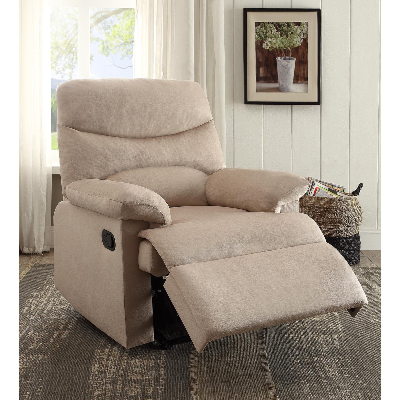 Picture of ACME 00702 Arcadia Recliner - Beige Woven Fabric