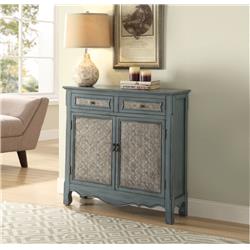 Picture of ACME 97245 Rectangular Winchell Console Table - Antique Blue - 35 x 36 x 11 in.