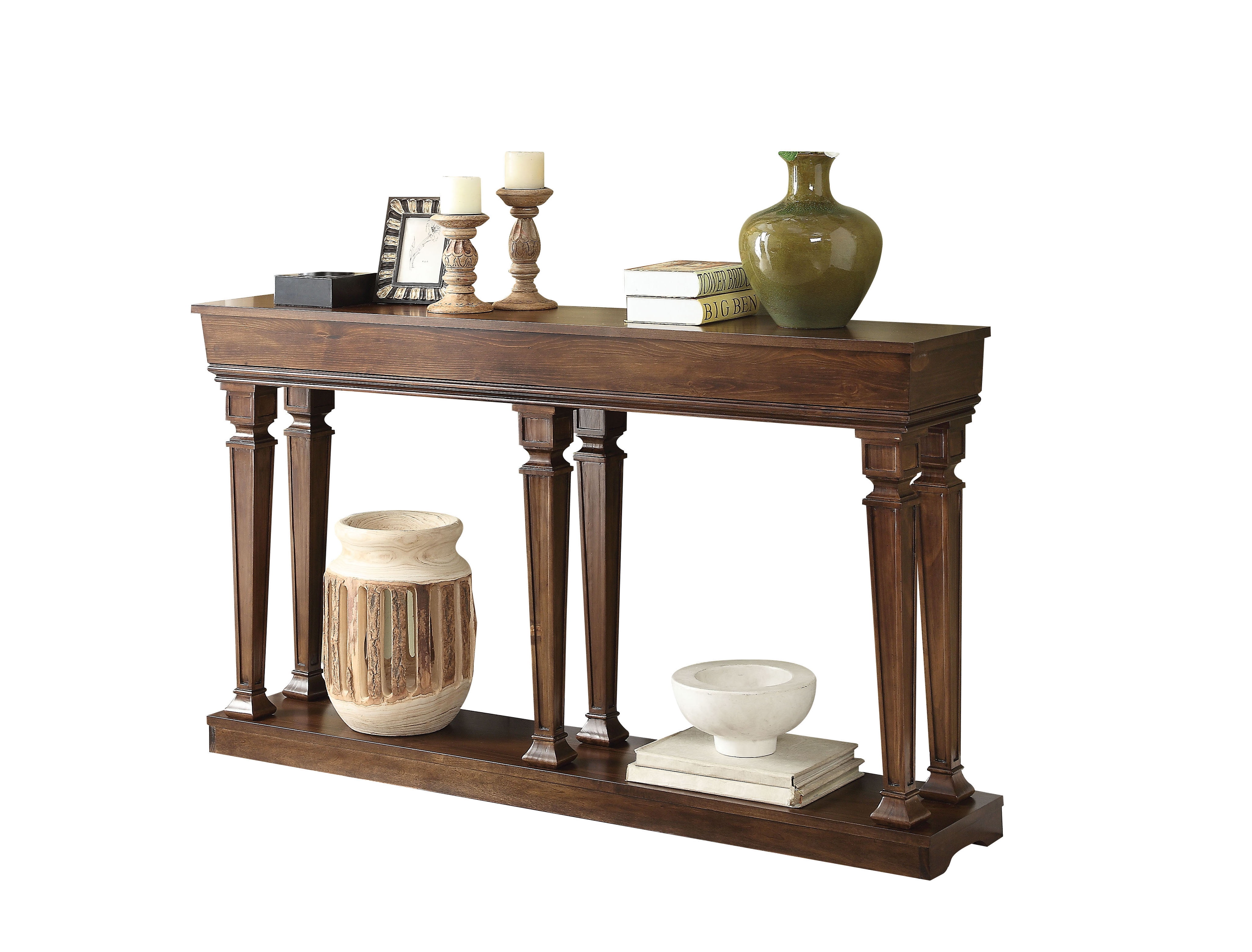 Picture of ACME 97251 Garrison Console Table - Oak - 35 x 72 x 12 in.