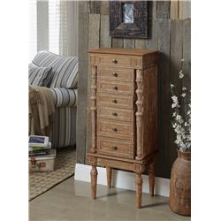 Picture of ACME 97173 Taline Jewelry Armoire - Weathered Oak - 40 x 16 x 10 in.