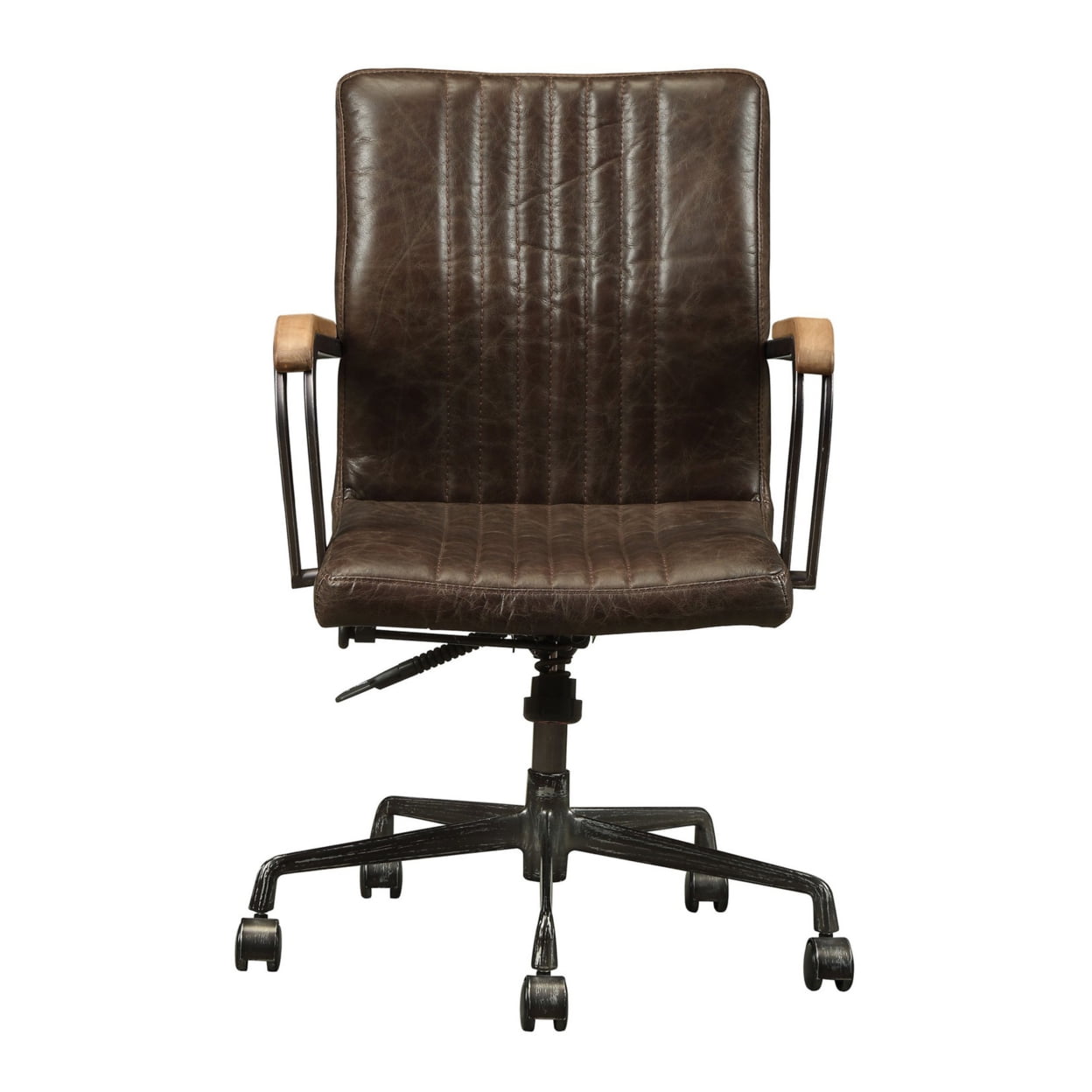 Picture of ACME 92028 Joslin Executive Office Chair - Distress Chocolate Top Grain Leather - 35 x 22 x 26 in.