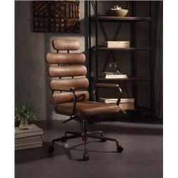 Picture of ACME 92108 Calan Executive Office Chair - Retro Brown Top Grain Leather - 42 x 22 x 27 in.