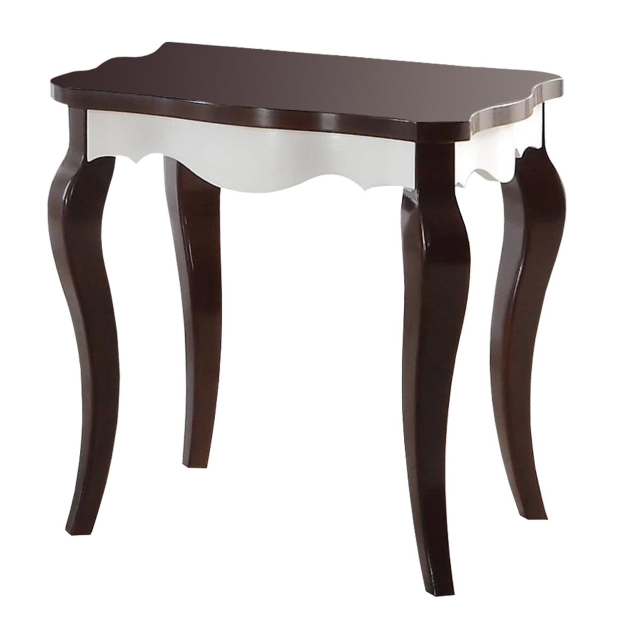 Picture of ACME 80682 Mathias End Table - Walnut & White - 24 x 22 x 24 in.