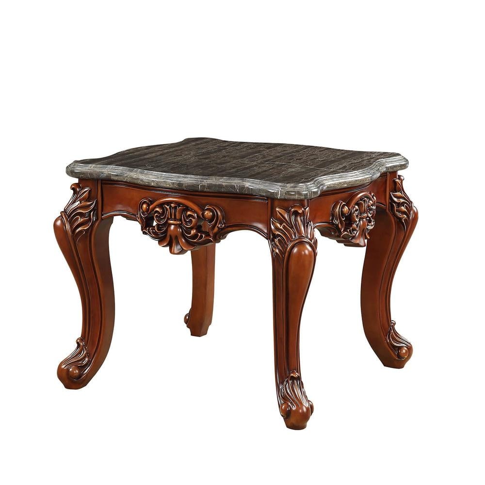 Picture of ACME 83067 Eustoma End Table - Marble & Walnut - 25 x 30 x 30 in.