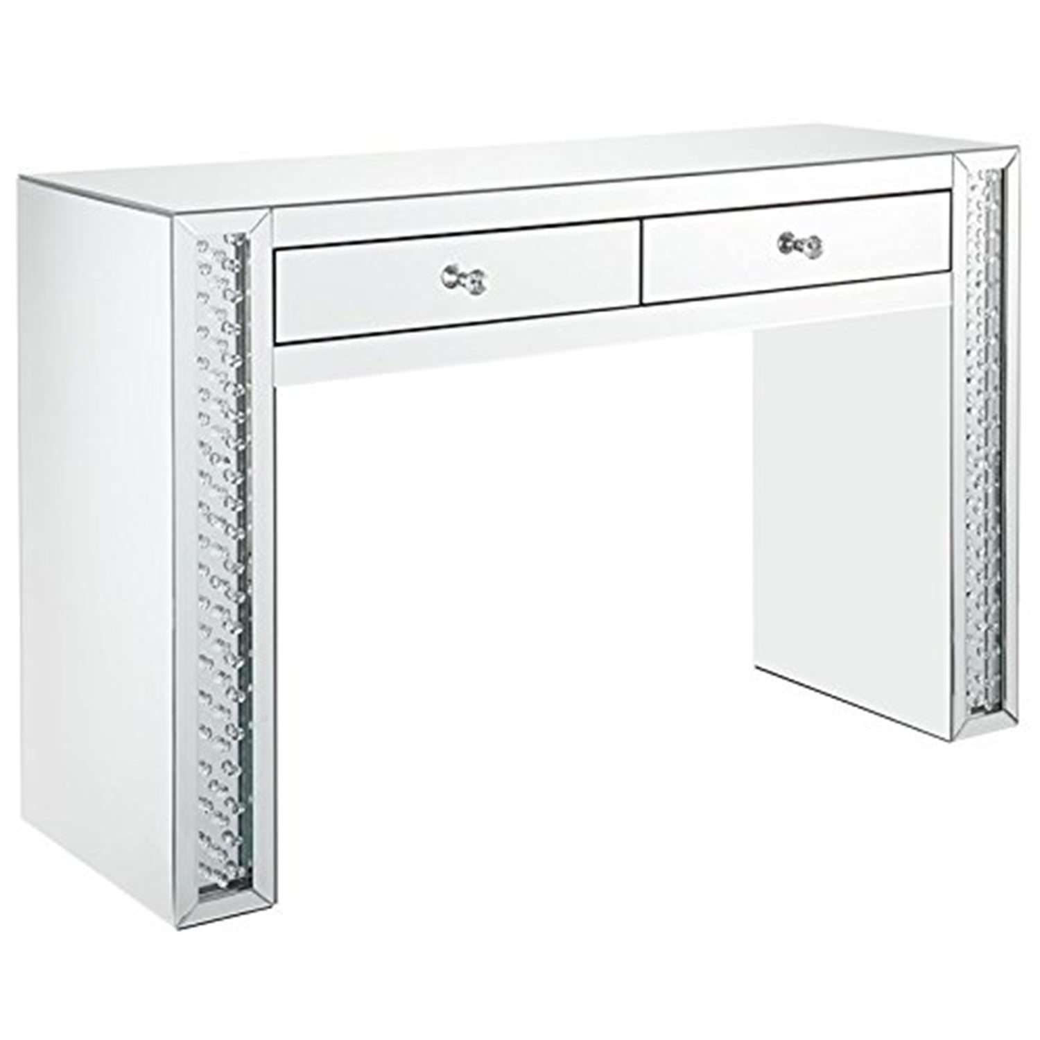 Picture of ACME 90157 Nysa Vanity Desk - Mirrored & Faux Crystals - 31 x 47 x 16 in.