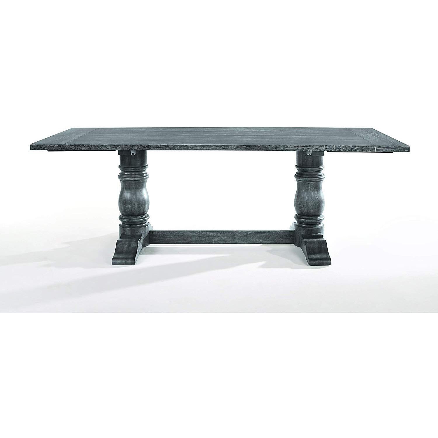 Picture of ACME 66180 2 Piece Rectangular Leventis Dining Table - Weathered Gray