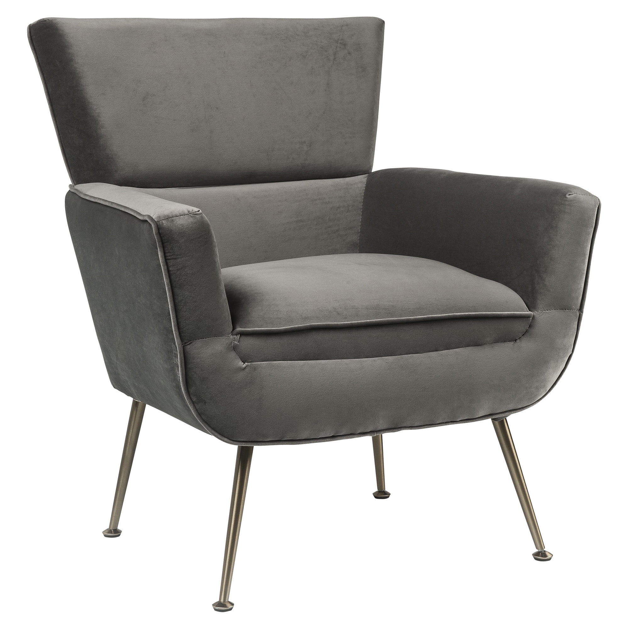 Picture of ACME 59522 Varik Accent Chair - Gray Velvet - 36 x 32 x 29 in.